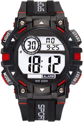 

DIRAY DR318G2-BlackRed Heavy Load Built Style Chronograph & Multifunctional Watch - For Men