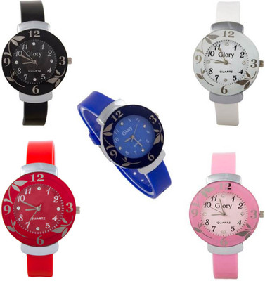 

Shree Best Combo of 5 Watches Multicolor for Women +AD34+1 Watch - For Girls
