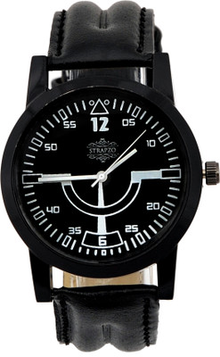

Strapzo strp-02 Stylish Black Colour dial Watch - For Men