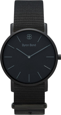 

Byron Bond 11DD13CD Byron Bond Hackney 38 mm - Unisex Watch - Black with Nato strap Watch - For Men & Women