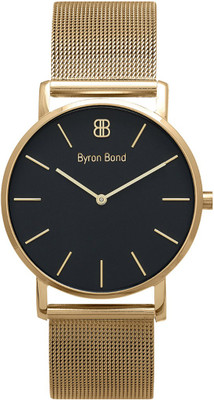 

Byron Bond 11ED12EE Byron Bond Chigwell 38 mm - Unisex Watch - Gold case with Mesh stainless steel Watch - For Men & Women