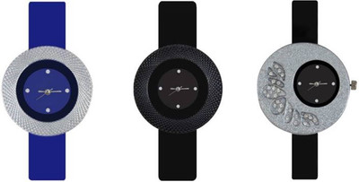 

Shree Combo of 3 Watches for Women and Girls +AD51+1 Watch - For Women