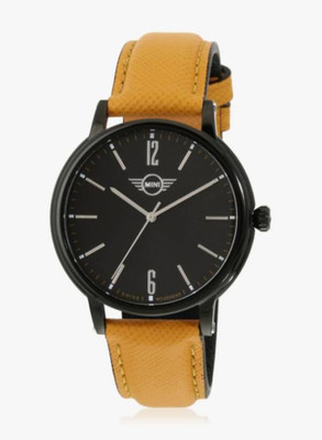 

MINI 160617 Beige Strap with Black Dial Analog Casual Wrist Watch - For Men