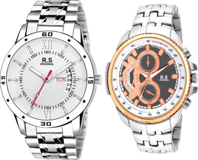 

R S Original RSO-3032 DAY AND DATE WHITE WATCH FOR MEN Watch - For Men