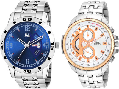 

R S Original RSO-3022 DAY AND DATE BLUE WATCH FOR MEN Watch - For Men