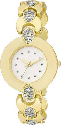 

Miss Perfect Fency Dial printing Dimond watch(Gold) Chain watch for Women Watch - For Men