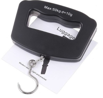 

MCP Electronic 50 Kg Portable Handheld Digital Luggage Lcd Screen Weighing Scale Weighing Scale(Black, BLUE LIGHT), Blue light;black
