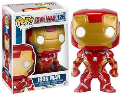 

Funko Civil War Iron Man Pop! Bobble head Figure(Multicolor)