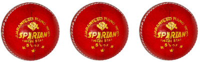 

Spartan Red Leather Cricket Ball Cricket Leather Ball(Pack of 3, Red)