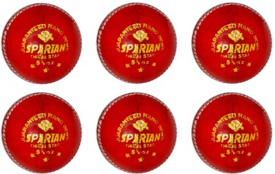 

Spartan Red Leather Cricket Ball Cricket Leather Ball(Pack of 6, Red)