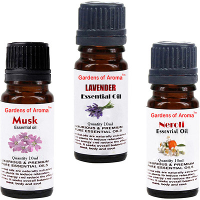 

Gardens Of Aroma Lavender,Musk,Neroli Essential Oil(30 ml)