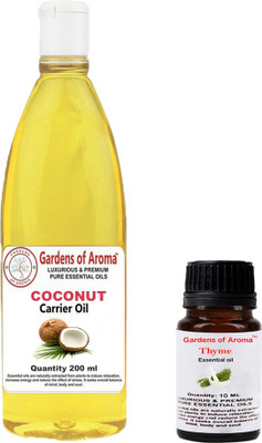 

Gardens Of Aroma Thyme Essential Oil And Coconut Carrier Oil(210 ml)