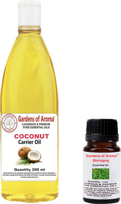 

Gardens Of Aroma Bhringraj Essential Oil And Coconut Carrier Oil(210 ml)