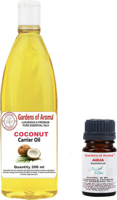 

Gardens Of Aroma Aqua Essential Oil And Coconut Carrier Oil(210 ml)