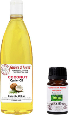 

Gardens Of Aroma Bergamot Essential Oil And Coconut Carrier Oil(210 ml)