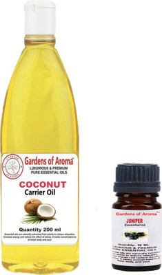 

Gardens Of Aroma Juniper Essential Oil And Coconut Carrier Oil(210 ml)