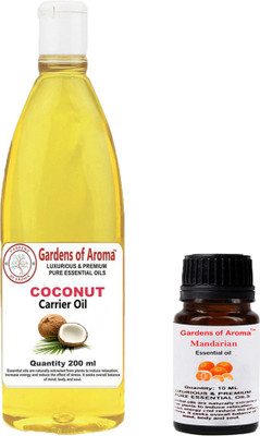 

Gardens Of Aroma Mandarian Essential Oil And Coconut Carrier Oil(210 ml)