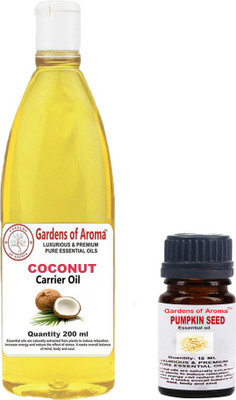 

Gardens Of Aroma Pumpkinseed Essential Oil And Coconut Carrier Oil(210 ml)