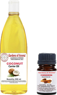 

Gardens Of Aroma Cinnamon Essential Oil And Coconut Carrier Oil(210 ml)