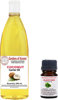 

Gardens Of Aroma Blackseed Essential Oil And Coconut Carrier Oil(210 ml)