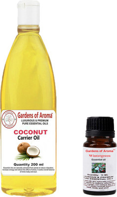 

Gardens Of Aroma Wintergreen Essential And Coconut Carrier Oil(210 ml)