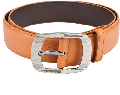 Hob London Fashion Men Tan Texas Leatherite Belt