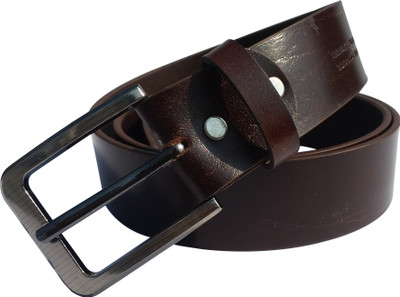 

EL Mio Men Party, Formal, Casual, Evening Brown Genuine Leather Belt, Glossy dark brown