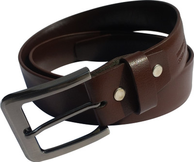 

EL Mio Men Formal, Casual, Party, Evening Brown Genuine Leather Belt, Light brown