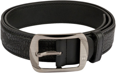 Hob London Fashion Men Black Texas Leatherite Belt