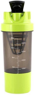 

Bluebells India Mini Gym 497 ml Shaker(Pack of 1, Green)