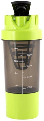 

Benison India Shakeit 495 ml Shaker(Pack of 1, Green)