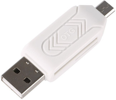 

white panther Micro SD+TF OTG Card Reader(White)