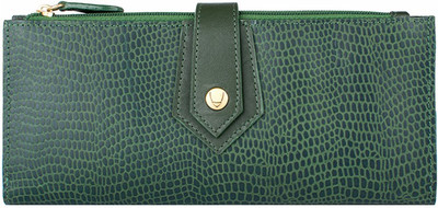 

Hidesign Casual Green Clutch