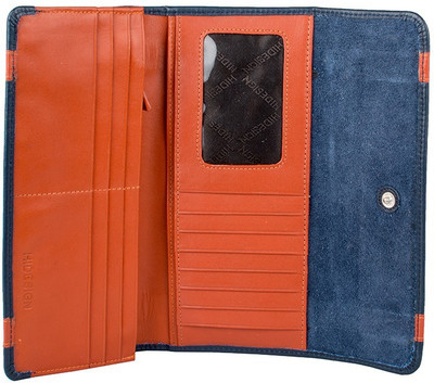 

Hidesign Casual Blue, Orange Clutch