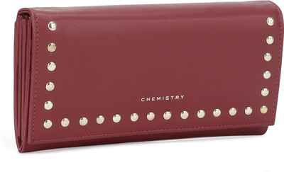 

Chemistry Casual Maroon Clutch