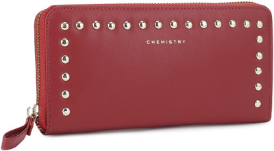 

Chemistry Casual Maroon Clutch