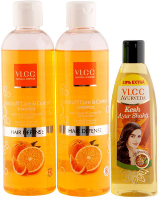 

VLCC Shampoo and Hair Oil Combo(Set of 3)