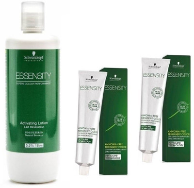 

Schwarzkopf Essensity Ammonia Free 6-99 Dark blonde Violet Extra 60 mL(2 tube) + Essensity Oil Developer 1000 mL(Set of 3)