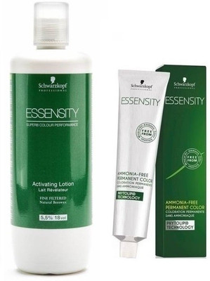

Schwarzkopf Essensity Ammonia Free 5-0 Light Brown 60 mL + Essensity Oil Developer 1000 mL(Set of 2)