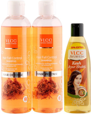

VLCC Shampoo and Hair Oil Combo(Set of 3)