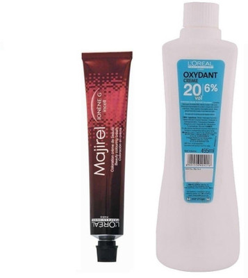 

L'oreal Paris Majirel No.5 Lightest Brown With Oxydant Creme 20 Vol 6% Developer (Set of 2)(Set of 2)