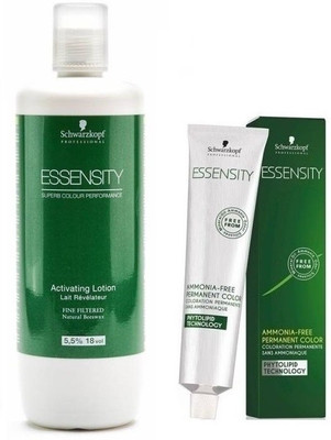 

Schwarzkopf Essensity Ammonia Free 3-0 Dark Brown 60 mL + Essensity Oil Developer 1000 mL(Set of 2)
