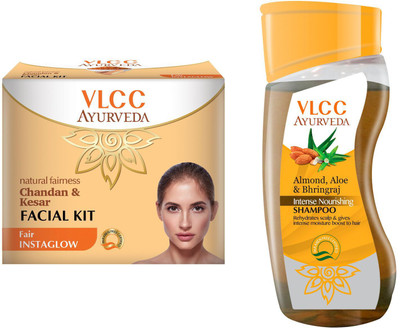 

VLCC Facial Kit and Shampoo Combo(Set of 2)