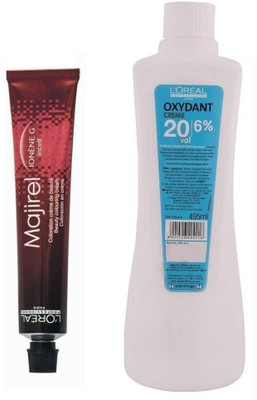 

L'oreal Paris Majirel No.6 Dark Blonde With Oxydant Creme 20 Vol 6% Developer (Set of 2)(Set of 2)
