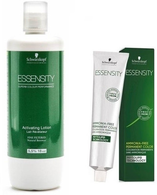 

Schwarzkopf Essensity Ammonia Free 9-55 Extra Light Blonde Gold Extra 60 mL + Essensity Oil Developer 1000 mL(Set of 2)