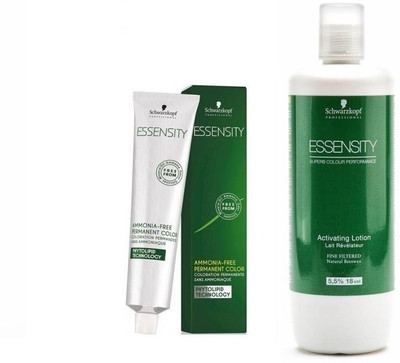 

Schwarzkopf Essensity Ammonia Free 7-77 Medium Blonde Copper Extra 60 mL + Essensity Oil Developer 1000 mL(Set of 2)