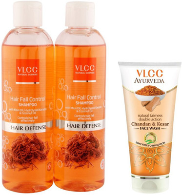 

VLCC Shampoo and Facewash Combo(Set of 3)