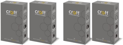 

Crott india's first re-Energized dotteed condom with 2 Chocolate And 2 Vanilla Flavour Condom(Set of 4, 40S)