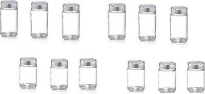 TREO TREO - 800 ml, 1000 ml Glass Grocery Container Jar … - 1000 ml, 800 ml Glass Grocery Container(Pack of 12, Clear)
