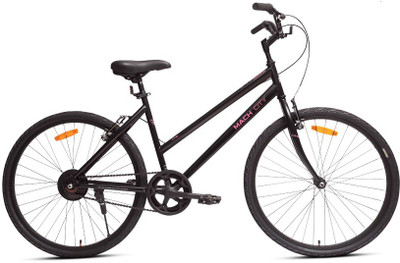 

MACH CITY IBIKE WOMENS 26 T Girls Cycle/Womens Cycle(Single Speed, Black), Matt black